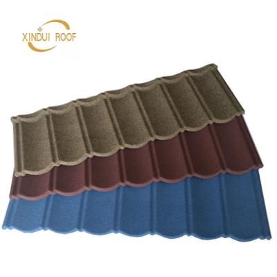 China Factory Price Industrial Chinese Stone Coated Metal Roofing Sheet / Color Stone Coated Metal Roof Tiles for sale