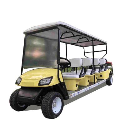 China Ce Approved China Made 10 Seat Battery Powered Electric Aluminum Sightseeing Golf Cart Car Shuttle 10 Inch for sale