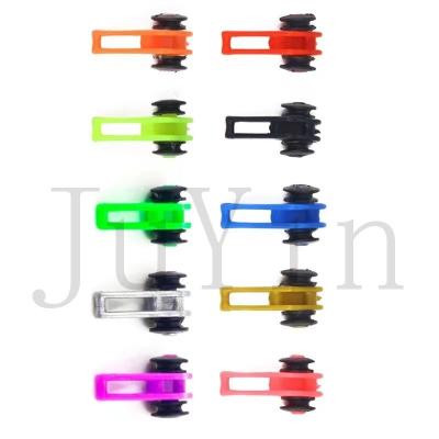 China JuYin Durable Factory Direct Silicone Ring Fishing Bait Hanger Fishing Rod Hooker Lure Hooker 10pcs/pack for sale