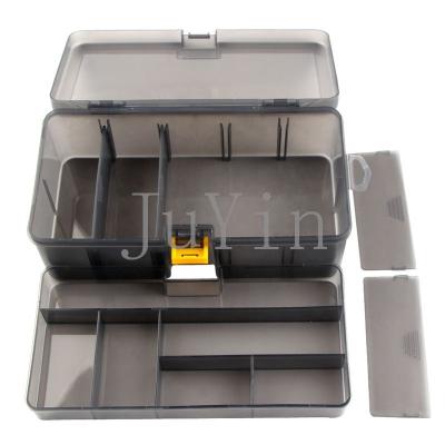 China Storage Fishing Lure Or Other Double-Layer Color Gun Accessories Bionic Material Small Spot JUYIN Tackle Fishing Tackle Accessories PP Plastic Tool Box outdoor lua box for sale