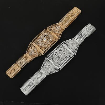 China Christmas Fashion Design Women Metal Wedding Adjustable Belt Banquet Party Wedding Gift Sash Moroccan Kaftan Chain Belt For Ladies for sale