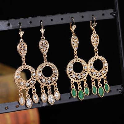 China CLASSIC Wholesale Bohemian Ethnic Style Earrings Vintage Statement Drop Dangle Gold Plated Earrings for sale