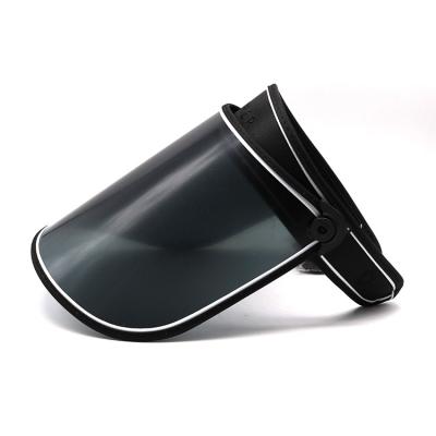 China 2019 Character Fashion Soft Plastic PC UV Protection Sun Visor Cap Hat With Black Lens for sale