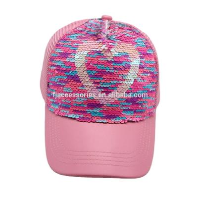 China JOINT Newcomer Shinny Sequin Beading Outdoor Sun Protection Breathable Sports Fashion Running Women Cap Baseball Hat for sale