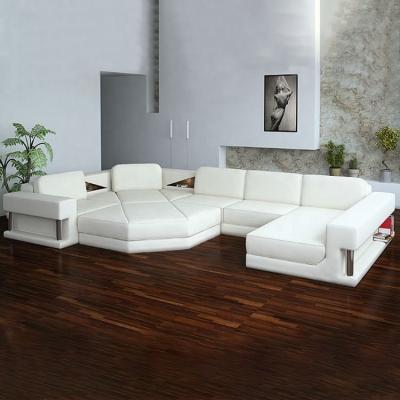 China (Other)Adjustable C Shaped Living Room Leather Sofa Furniture Chinese Leather Sectional Sofa for sale