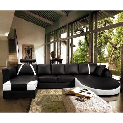 China Modular U Shaped Leather Sofa Sectional Sofa With Modern Convertible Furniture Sofa Set for sale