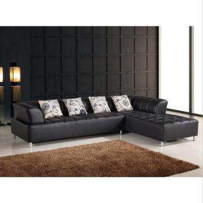 China Modular Modern Leather Sofa Set Design 3 Seater Half Leather Sofa 2235# for sale