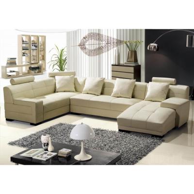 China Hotel Leather Sofa Set Furniture Modular Home Orange Chinese Leather Sectional Sofa for sale