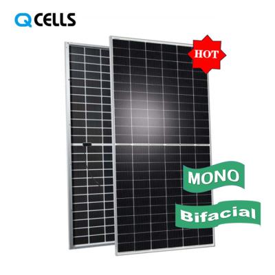 China qcell L-G8 Glass Double Bifacial Qcell Solar Panels Half-cell 440W 435W 430W 425W 420W Mono Solar Panels For Home Use 158.75mmx158.75mm for sale