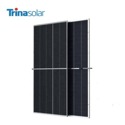 China Trina Bifacial Double Glass Half 110 Cut 182mm Cells 540W 530W Monocrystalline Commercial Wholesale Solar Panel 182mmx182mm for sale