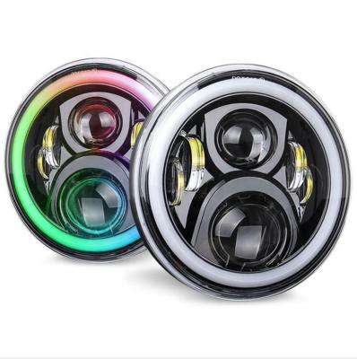 China ACTEAM Splendor RGB 5.75 Inch Head Fog Lights Sets Motorcycle Heater G Class Led Headlight On And Off 5.75 Inch+4 Inch Fog Lights for sale