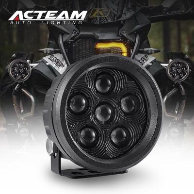 China Motocycle Headlight ACTEAM Aluminum Alloy IP67 18W 6500K Car Motorcycle LED Headlight 3800LM Small Accessories Light for sale