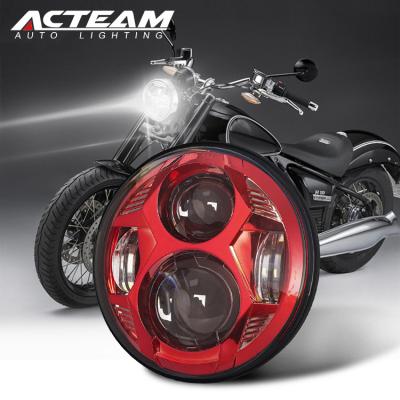 China ACTEAM led system 5inch 45w custom led headlight assembly led kit bulb light motorcycle splendor headlight 5.75 inch for sale