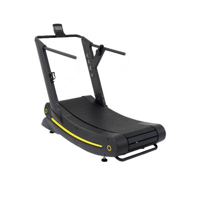 China Hot Sale Commercial Curved Treadmill Curved Treadmill Wholesale Commercial Fitness Machine Home Equipment Curve Running Treadmill Without Motor for sale