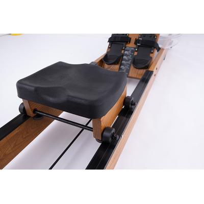 China Commercial water rower club use frame water wooden rowing machine with monitor YJ-006 water rower wooden rowing machine for fitness for sale