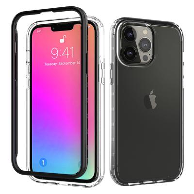 China Anti-drop For iPhone 13pro TPU+PC Mobile Phone Case Back Cover Maximum Clear Transparent Shockproof Wholesale for sale