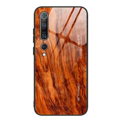 China Wholesale Anti-drop Factory Tempered Glass Wooden PU Phone Case For Xiaomi 9/9SE/CC9/A3 Lite/RedMI Note5/Note5 Customized Wooden Phone Case for sale