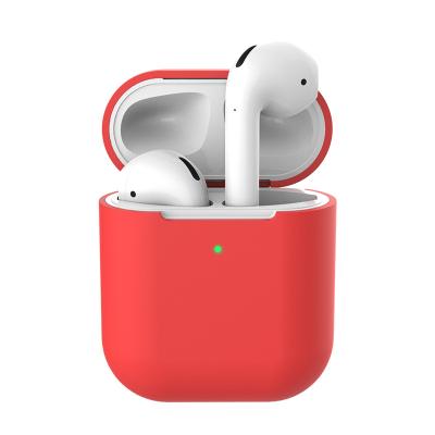 China Popular Soft Silicone Case For Apple Airpods Shockproof Cover For Apple AirPods Earphone Cases Air Pods Protector Case for sale