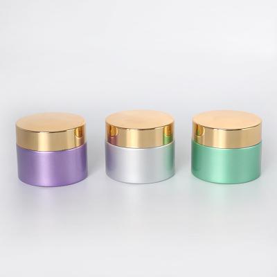 China 50g 100g Glass Jars 30ml 50ml 100ml Cosmetic Clear Glass Cosmetic Jar Cream Jar For Lip Balm Empty for sale