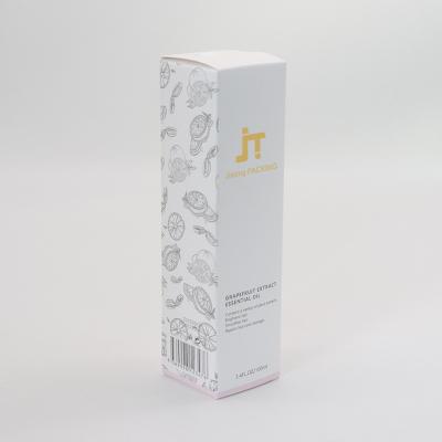 China Recyclable Custom Design Paper Cosmetic Packaging Box Boxes For Lotion Oil Bottle for sale