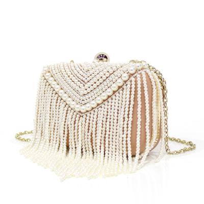 China Wholesale Or Custom Made Clutch Box Rhinestone Pearl Rhinestone Women Party Design Fahion Evening Clutch Bag for sale