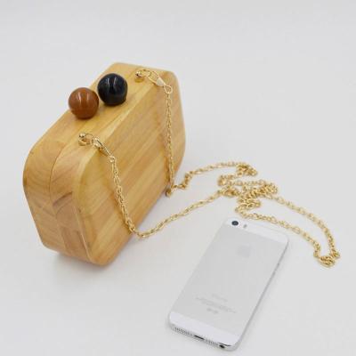 China High Quality Handbag Wood Clutches For Girls Trends Handbag Women Grab Bags 2020 Wedding Purse Fashion Party Wooden Eevening Clutch Bags for sale