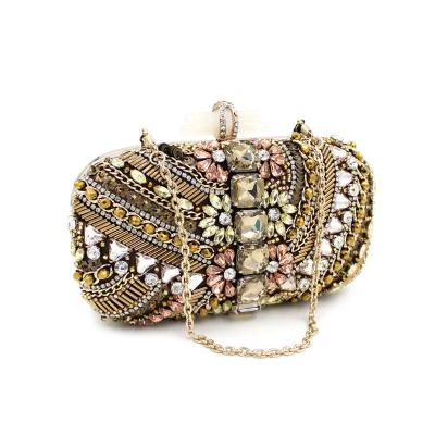 China Colorful Bridal Luxury Crystal Clutch Bag Wedding Gift Clutch Bag For Wedding for sale