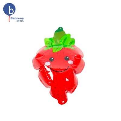 China Birthday party ; wedding ; baby shower; Wholesale Kids Toy Gift Toy Balloon Strawberry Shape Fruit Helium Strawberry Foil Mylar Self Inflating Balloon for sale