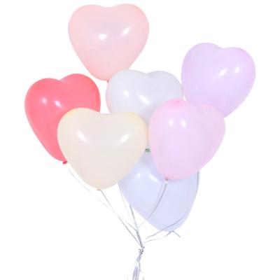 China Pale Pink 10inch Latex Love Heart Balloon Wedding Baby Shower Birthday Valentine's Day Party Decoration Globos Party Decoration Macaron for sale