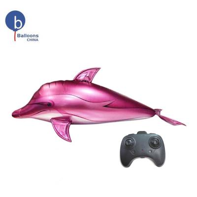 China Birthday party ; wedding ; baby shower; Wholesale Gift Toy Party Suppliers Dolphin Decoration Balloon Flying Doil Birthday RC Animal Shaped Balloon for sale