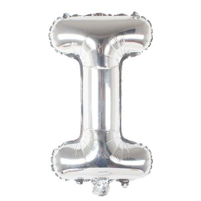 China High quality silver party decoration letter balloon 14 inch polyester film foil party decoration letter foil balloon for sale