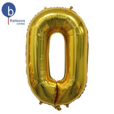 China Factory Direct Hot Sale Party Decoration Golden Number 26 Inch Balloon Foil Balloons for sale