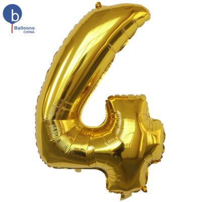 China Party decoration 40 inch gold color old shaped balloons for party decoration happy birthday balloons for sale