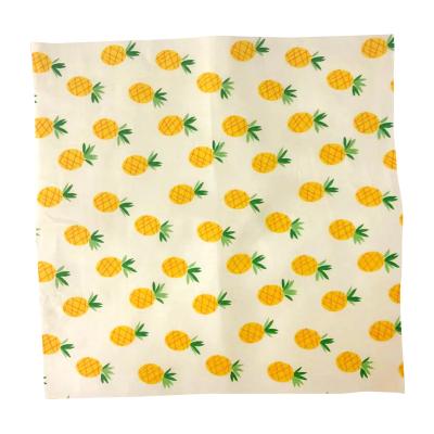 China Free Sample Fruit Design Anti-Static Yard Dyed 100% Cotton Printed Fabric Quarters Fat Bundles for sale