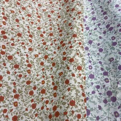 China Free sample new design anti-static telas de algodon 100 cotton twill fabric flowers prints for sale