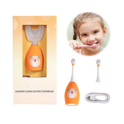 China Teeth Cleaning Quality Guarantee Battery Usb U Electric Toothbrush Soft Children U Electric Toothbrush for sale