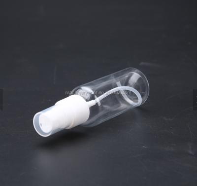 China PET Round 50ml Spray Bottle Empty Plastic Spray Cosmetic For Hand Sanitizer for sale