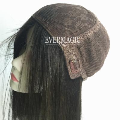 China Wholesale Current High Quality Silky Straight Layered Human Black Jewish Wigs Short Color Virgin Hair Silk Top Wigs for sale