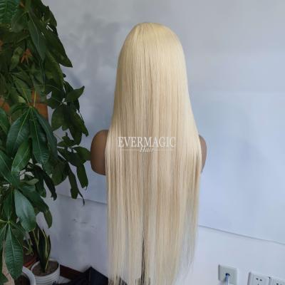 China Wholesale Free Shipping 613# Blonde Color Virgin Human Hair Full Lace Wigs Silky Straight Wave Long Silky Straight Human Hair Wigs for sale