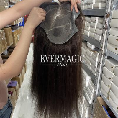 China Natural PU Top Perimeter Monofilament Silicone Customized Medical Perimeter Wigs Color Wig With Lace Frontal For Hair Loss Women for sale