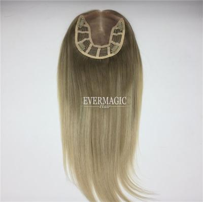 China New Next Mono Hair 100% Current Balayage Color B60# With Low Weft Open Weft Virgin Human Hair Topper For Women for sale