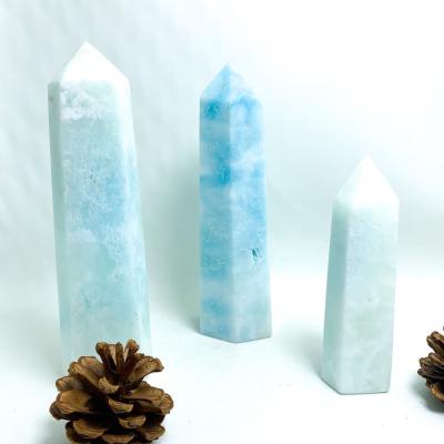 China China Wholesale Opal Pillars Blue Opal Healing Sticks Point Crystal Therapy Stones for sale