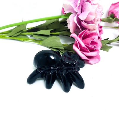 China China Wholesale Natural Obsidian Carving Spider Opens Healing Crystals for sale