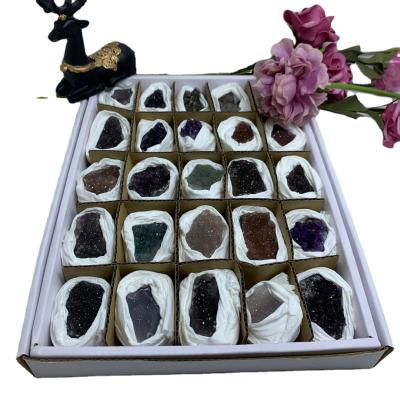 China China Quality Amethyst Pink Slice Set Crystal Reiki Crystal Therapy Colorful Stone For Sale for sale