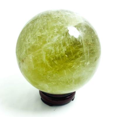 China China Brazil Sphere Ornaments Natural Yellow Quartz Ball Stone Crystal Rock for sale