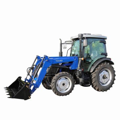 China Farms China Manufacturers Cultivate Snow Agriculture 4 Wheel Tractor With 80hp 4wd Loader for sale