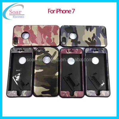 China Case For Huawei P9 Lite 2017 360 Degree Covered With Camouflage PU Skin TPU+PC Hybrid Cover For iPhone 7am Colors Case for sale