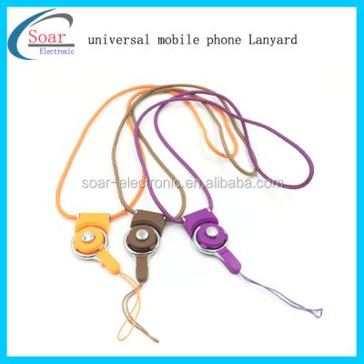 China New design cheap wholesale universal cell phone nylon lanyard, wholesale universal cell phone string for sale