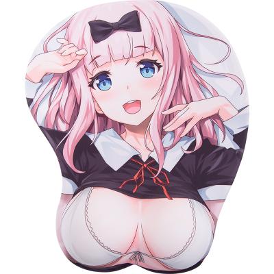 China Hot Custom Size 3d Girl Breast Wrist Rest Gel Mouse Pad from Home.promotion Amazon for sale