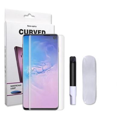 China 3D Curved Full Cover 3D Full Glue UV Glass For Samsung Galaxy Note 20+ 10 Pro S20 S21 Ultra S20 Ultra S9 S10 S8 Clear Glass Tempered Glass Screen Protector for sale